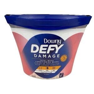 Downy Defy Damage Total-Wash Conditioning Beads Floral Scent 18.1 oz